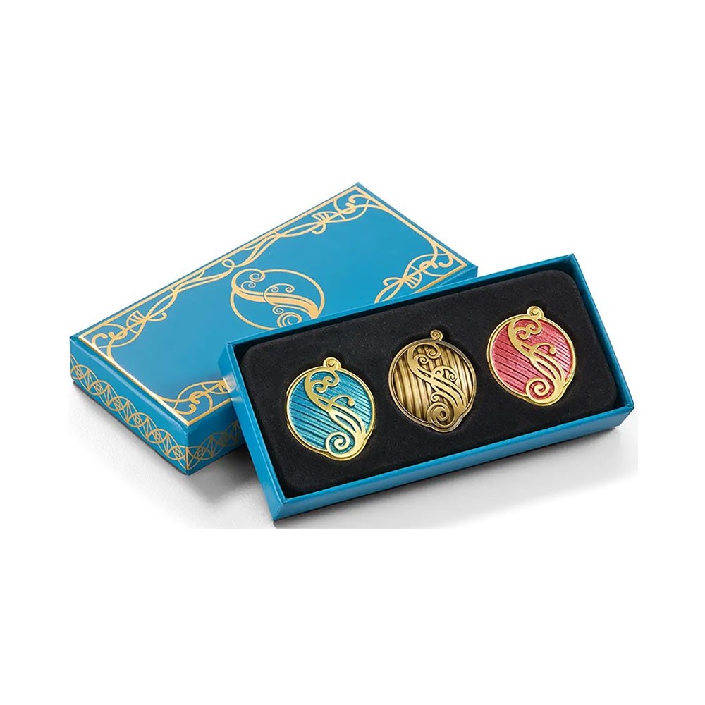 NOBLE COLLECTIONS WICKED SHIZ UNIVERSITY 3 PINS COLLECTOR SET
