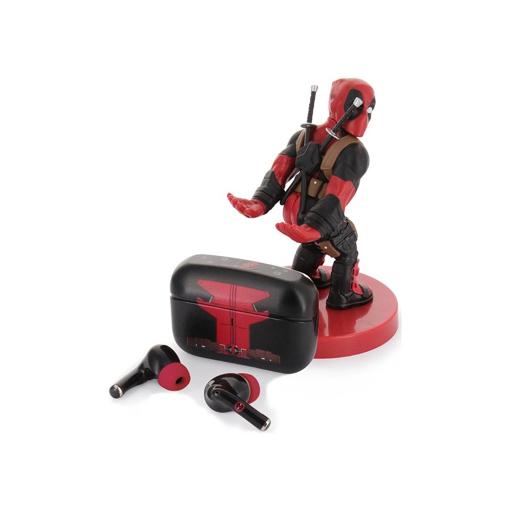 MARVEL DEADPOOL EAR BUDS E CABLE GUY FIGURE BUNDLE EXQUISITE GAMING