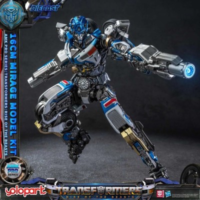 YOLOPARK TRANSFORMERS RISE OF THE BEASTS MIRAGE MODEL KIT AMK PRO SERIES 16CM