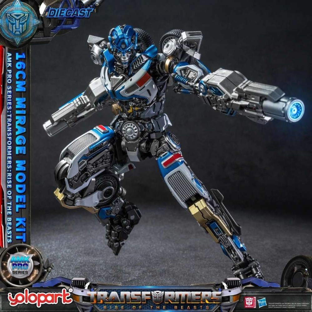 YOLOPARK TRANSFORMERS RISE OF THE BEASTS MIRAGE MODEL KIT AMK PRO SERIES 16CM