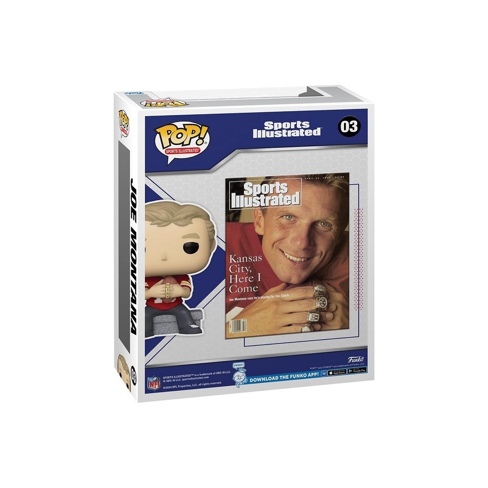 FUNKO FUNKO POP! SPORT ILLUSTRATED COVER JOE MONTANA BOBBLE HEAD FIGURE