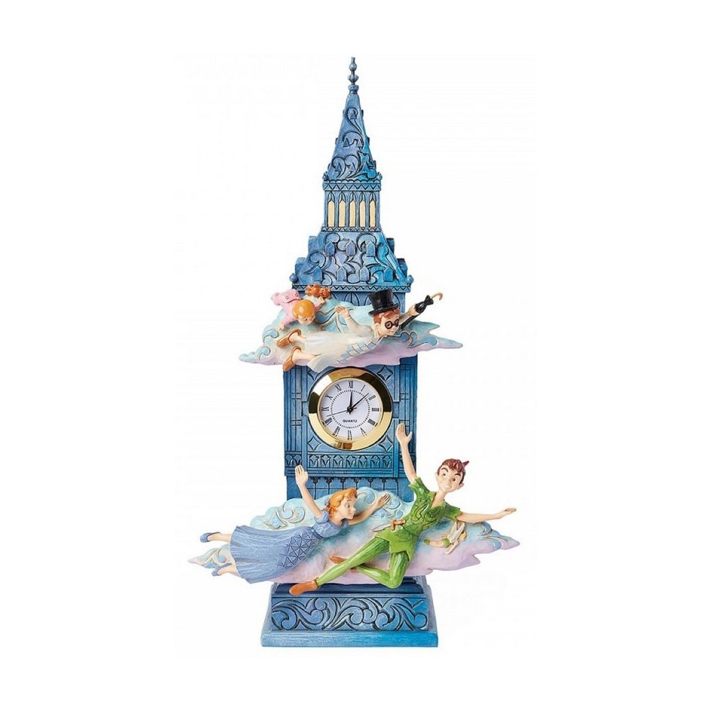 DISNEY TRADITIONS PETER PAN BIG BEN OROLOGIO STATUA RESIN FIGURE ENESCO