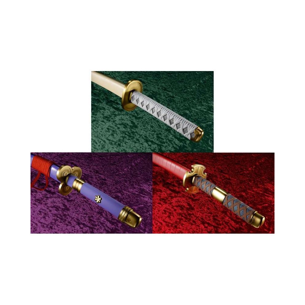 ONE PIECE RORONOA ZORO 3 SWORD STYLE KATANE PROPLICA SET BANDAI