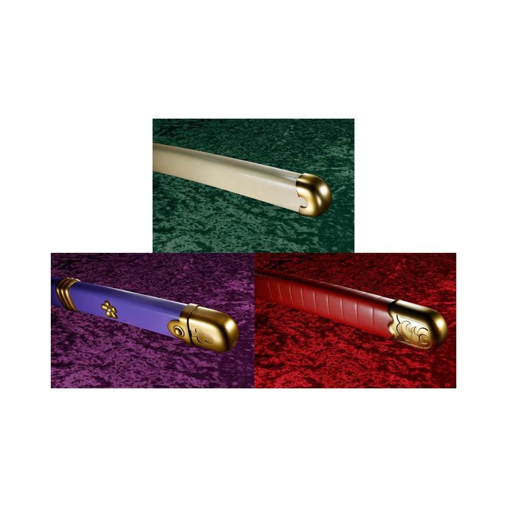 ONE PIECE RORONOA ZORO 3 SWORD STYLE KATANE PROPLICA SET BANDAI