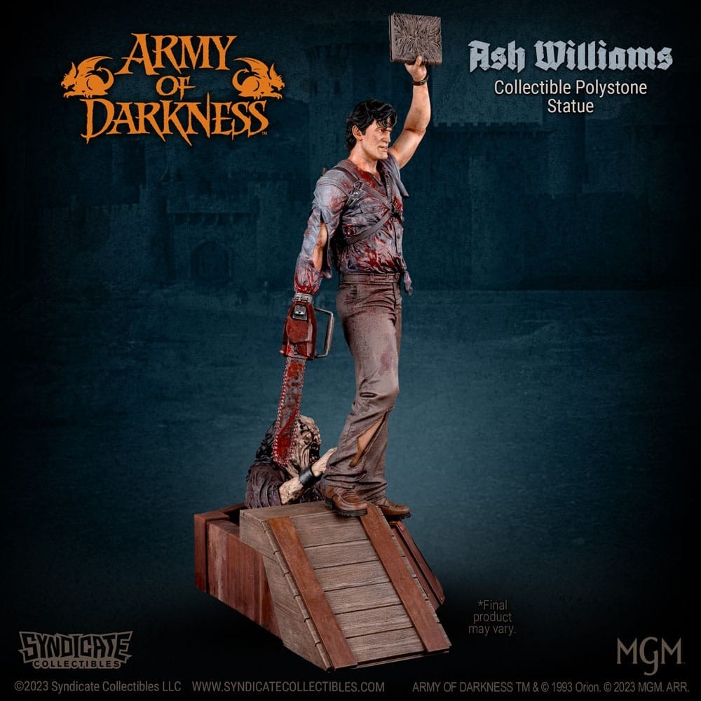 ARMY OF DARKNESS ASH WILLIAMS 1/10 STATUA RESINA FIGURE SYNDICATE COLLECTIBLES