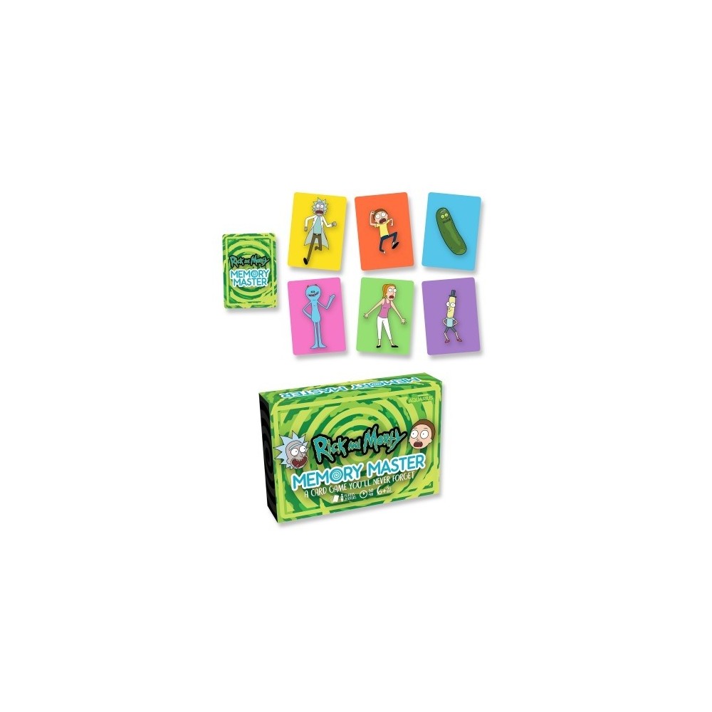 RICK AND MORTY MEMORY MASTER CARD GAME AQUARIUS ENT