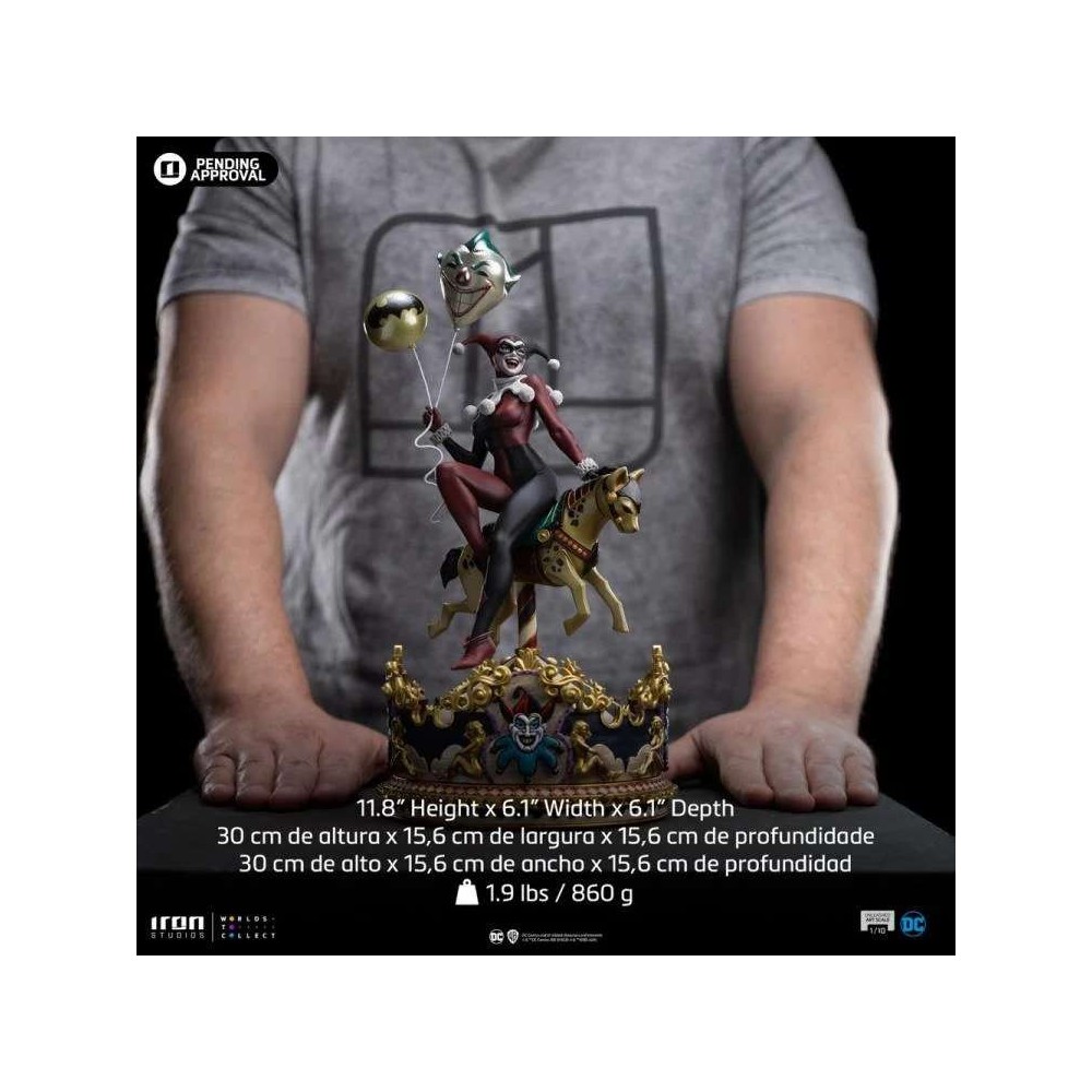 IRON STUDIOS HARLEY QUINN UNLEASHED BDS ART SCALE 1/10 RESIN STATUE FIGURE