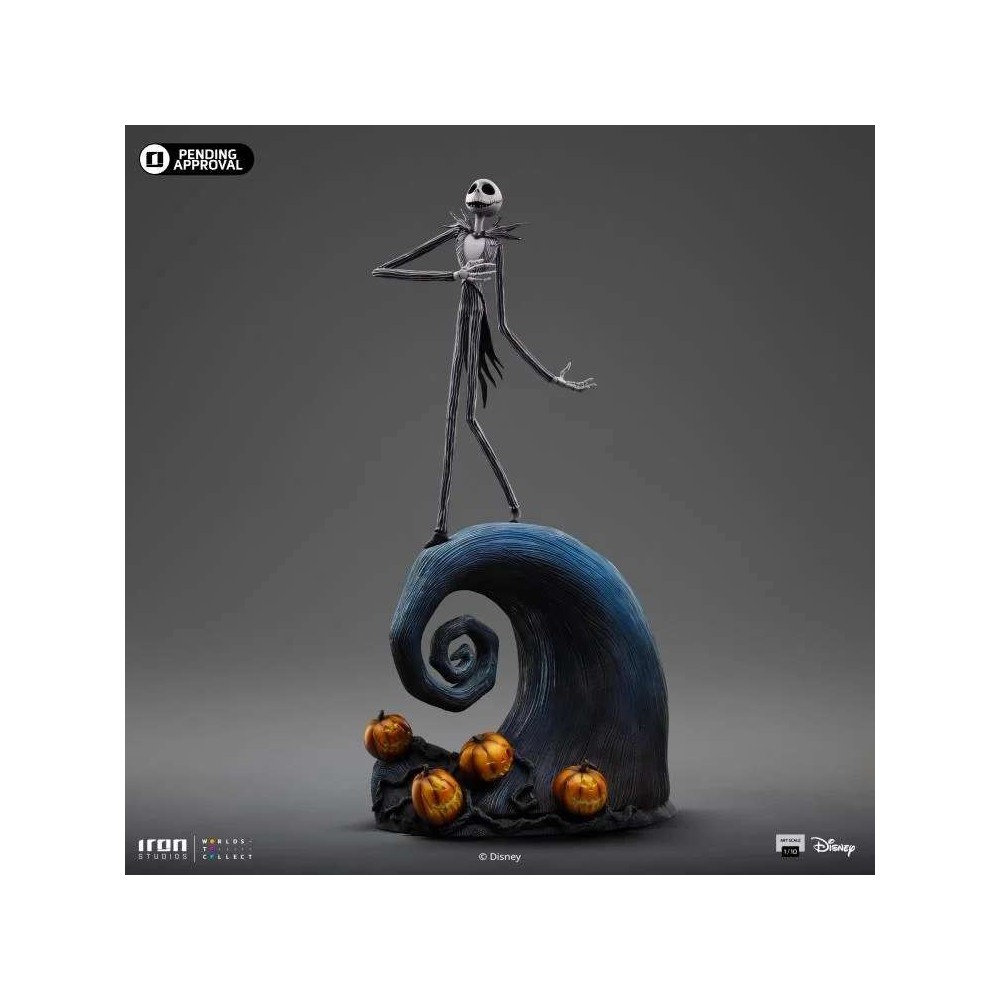 NIGHTMARE BEFORE CHRISTMAS JACK SKELLINGTON ART SCALE 1/10 STATUA FIGURE IRON STUDIOS