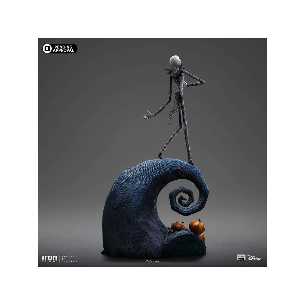 NIGHTMARE BEFORE CHRISTMAS JACK SKELLINGTON ART SCALE 1/10 STATUA FIGURE IRON STUDIOS