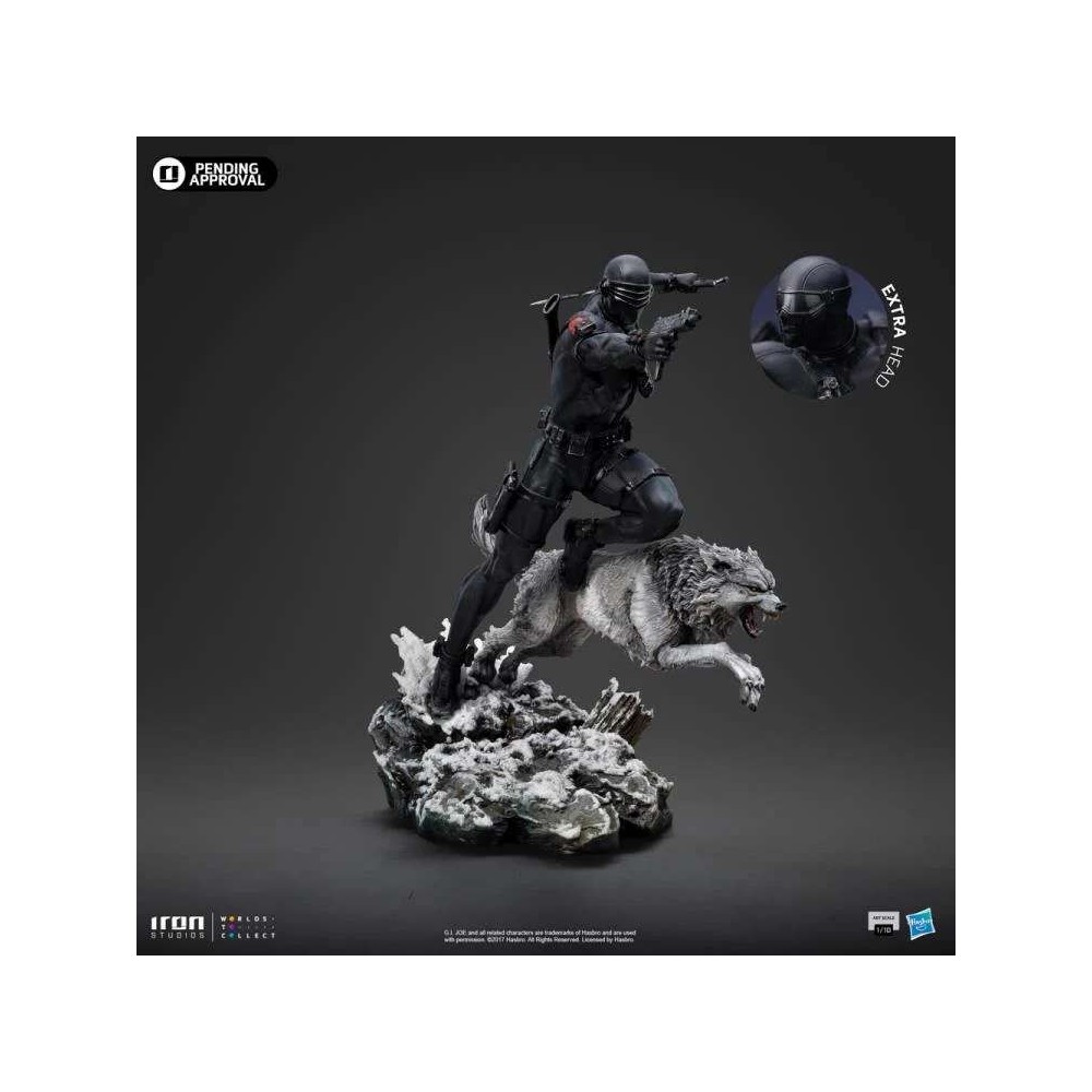 IRON STUDIOS G.I. JOE SNAKE EYES ART SCALE 1/10 RESIN STATUE FIGURE