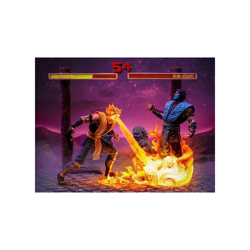 MORTAL KOMBAT ART SCALE DELUXE SCORPION FATALITY 1/10 STATUA FIGURE IRON STUDIOS