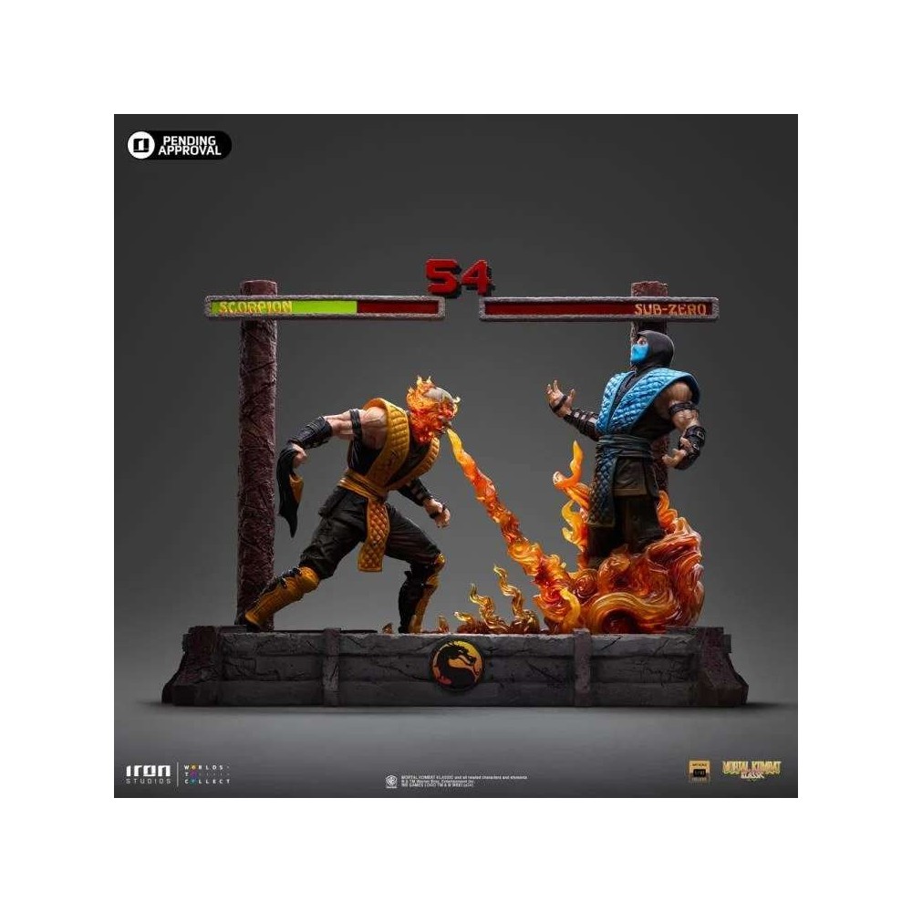 MORTAL KOMBAT ART SCALE DELUXE SCORPION FATALITY 1/10 STATUA FIGURE IRON STUDIOS