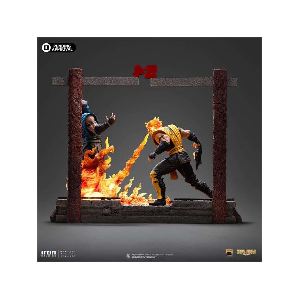 MORTAL KOMBAT ART SCALE DELUXE SCORPION FATALITY 1/10 STATUA FIGURE IRON STUDIOS