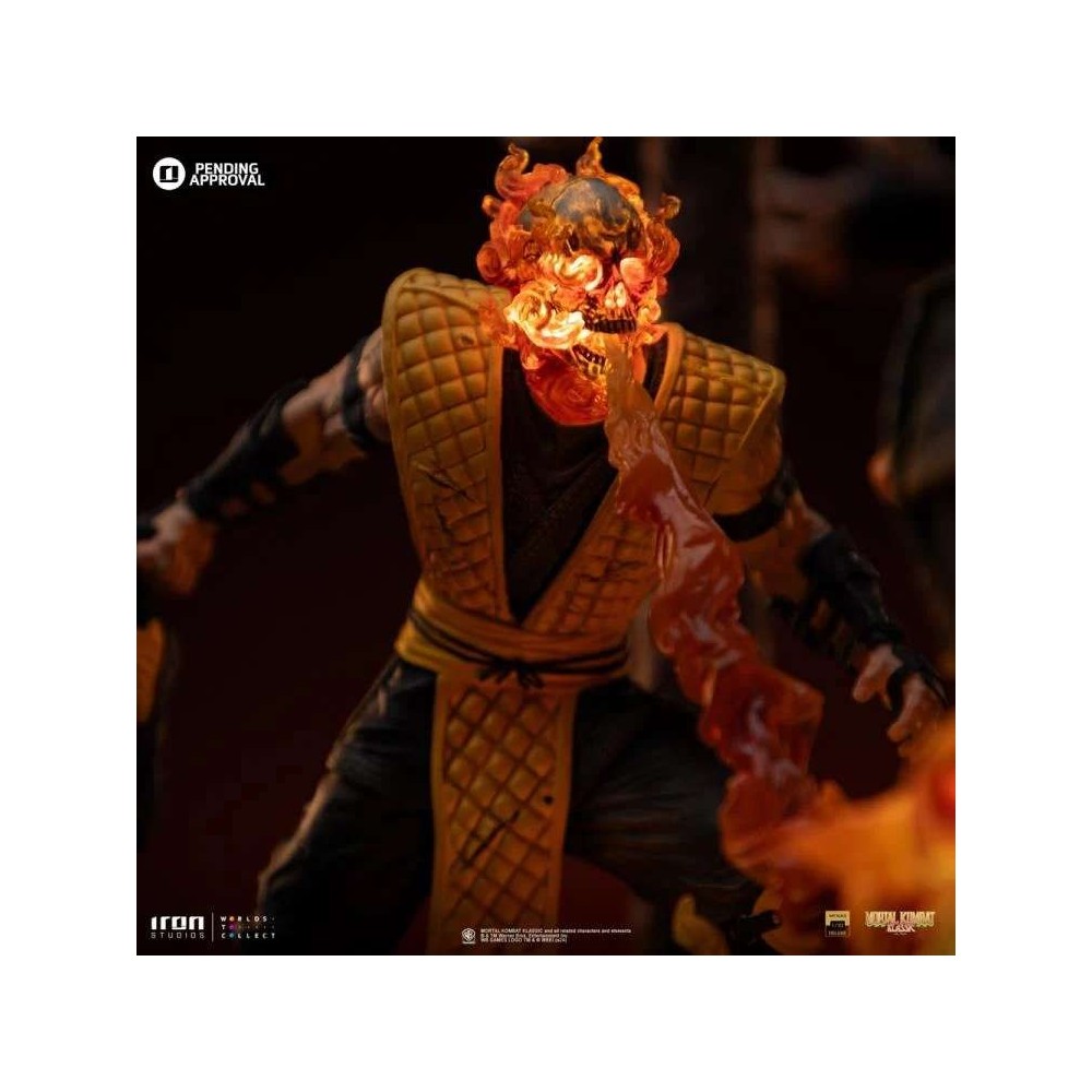 MORTAL KOMBAT ART SCALE DELUXE SCORPION FATALITY 1/10 STATUA FIGURE IRON STUDIOS