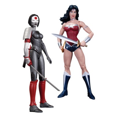 JUSTICE LEAGUE THE NEW 52 WONDER WOMAN VS KATANA ACTION FIGURE DC COLLECTIBLES