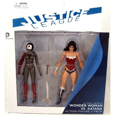 JUSTICE LEAGUE THE NEW 52 WONDER WOMAN VS KATANA ACTION FIGURE DC COLLECTIBLES