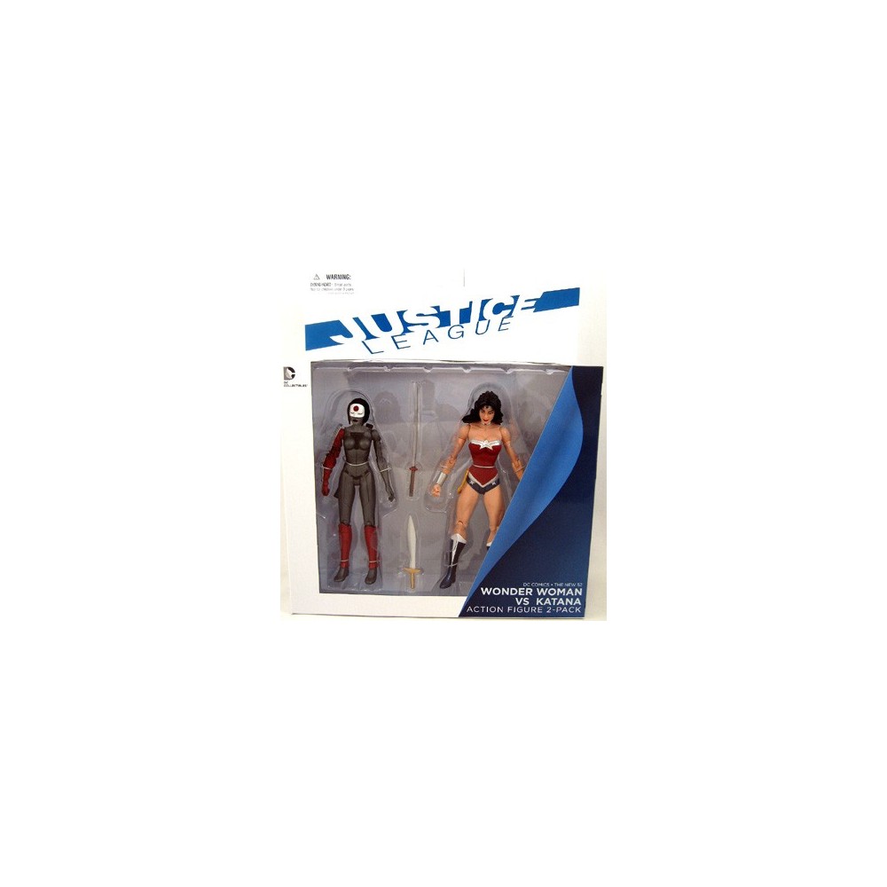JUSTICE LEAGUE THE NEW 52 WONDER WOMAN VS KATANA ACTION FIGURE DC COLLECTIBLES