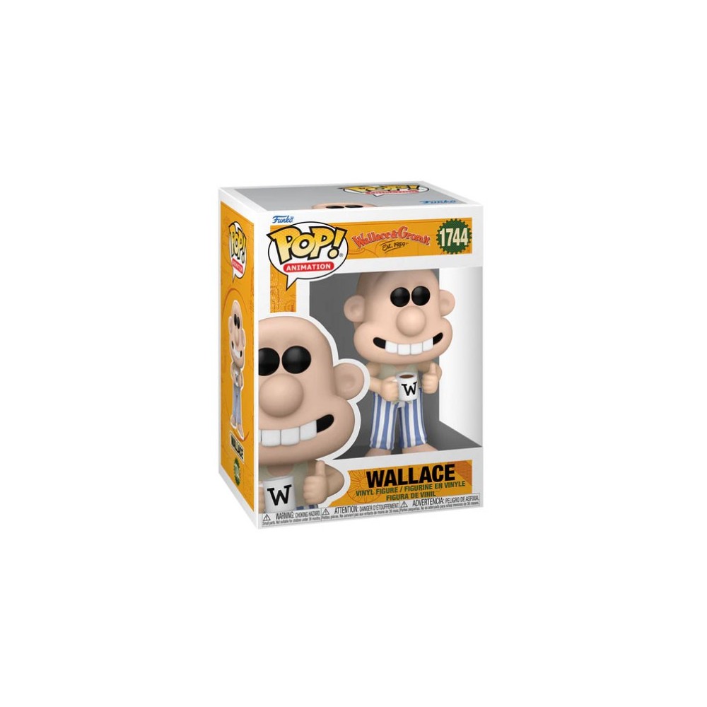 FUNKO POP! WALLACE AND GROMIT 1744 PAJAMAS WALLACE BOBBLE HEAD KNOCKER FIGURE FUNKO