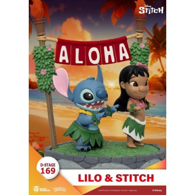 BEAST KINGDOM D-STAGE LILO AND STITCH DS-169 ALOHA STATUE FIGURE