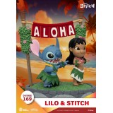 D-STAGE LILO AND STITCH DS-169 ALOHA STATUA FIGURE DIORAMA BEAST KINGDOM