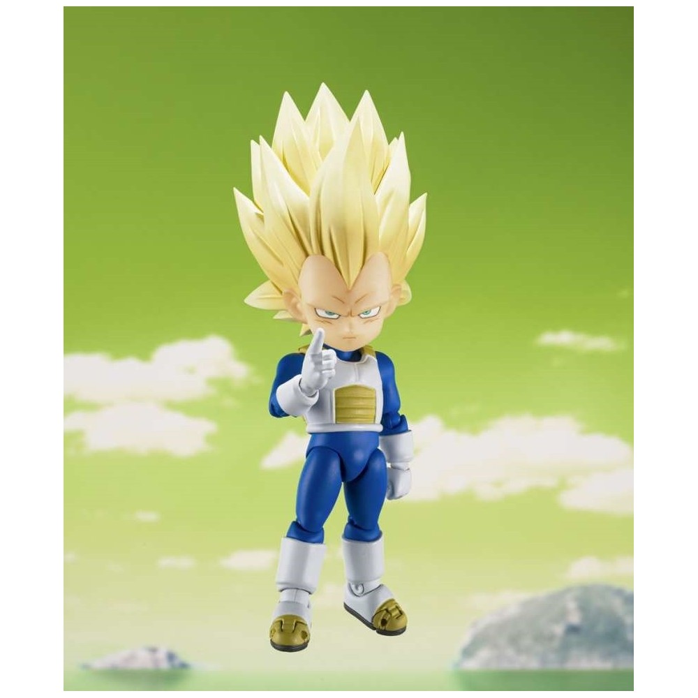 DRAGON BALL DAIMA SUPER SAIYAN 3 VEGETA MINI S.H. FIGUARTS ACTION FIGURE BANDAI