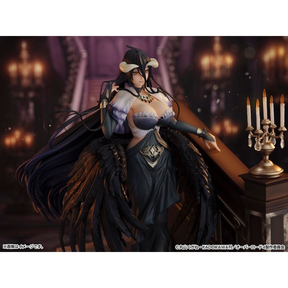 ESTREAM OVERLORD ALBEDO JET BLACK DRESS 1/7 SHIBUYA SCRAMBLE STATUE FIGURE