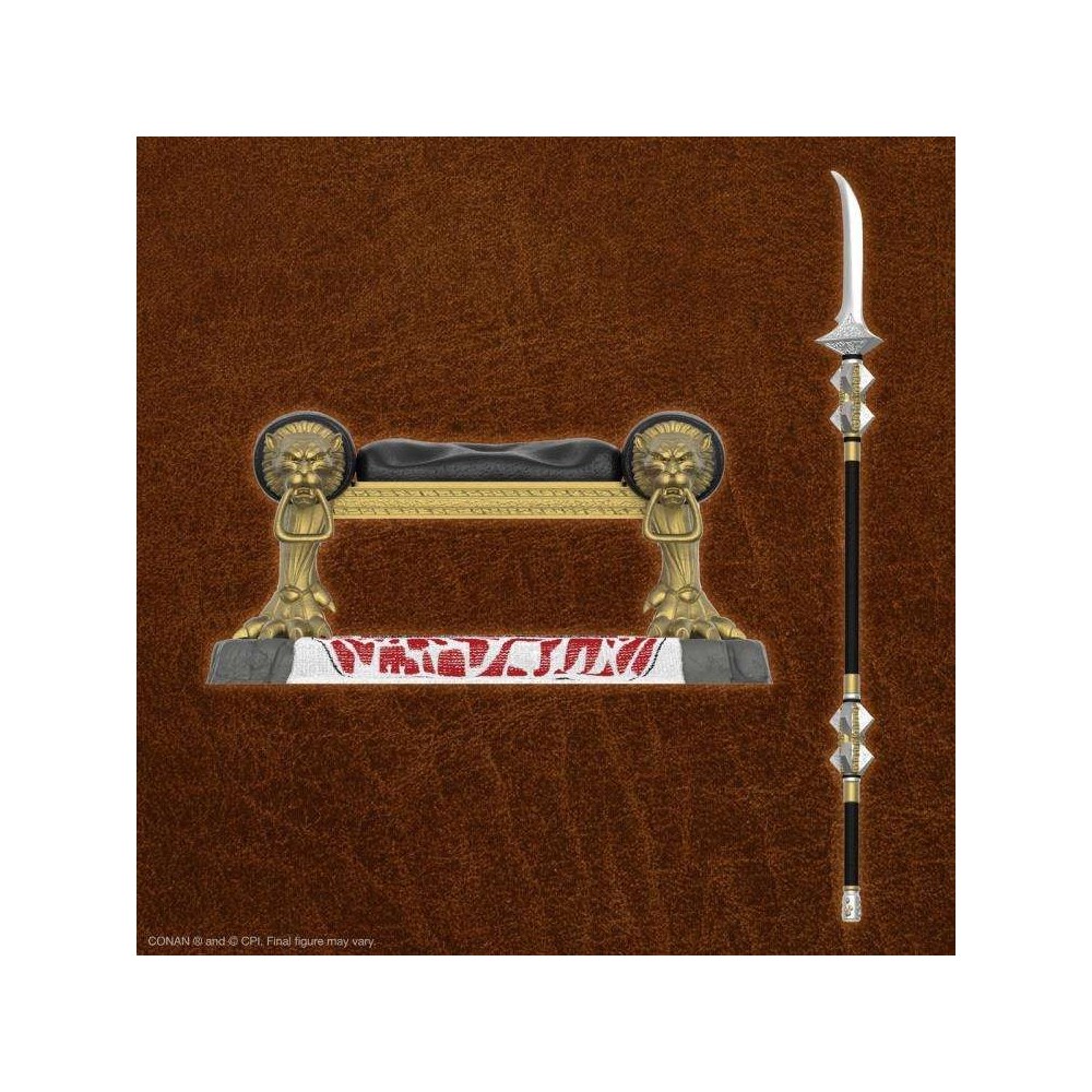 CONAN THE BARBARIAN ULTIMATES KING CONAN AQUILONIAN THRONE ACTION FIGURE SUPER7