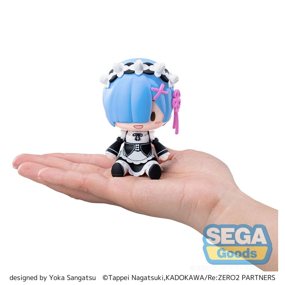 SEGA GOODS RE:ZERO FUWA PETIT CHIBI REM FIGURE