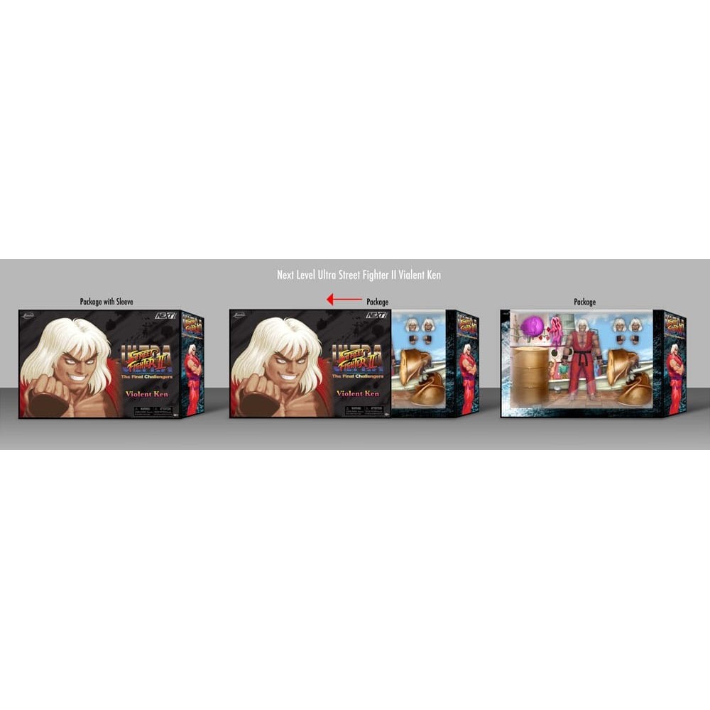 JADA TOYS ULTRA STREET FIGHTER II NEXT LEVEL VIOLENT KEN SDCC 2024 ACTION FIGURE