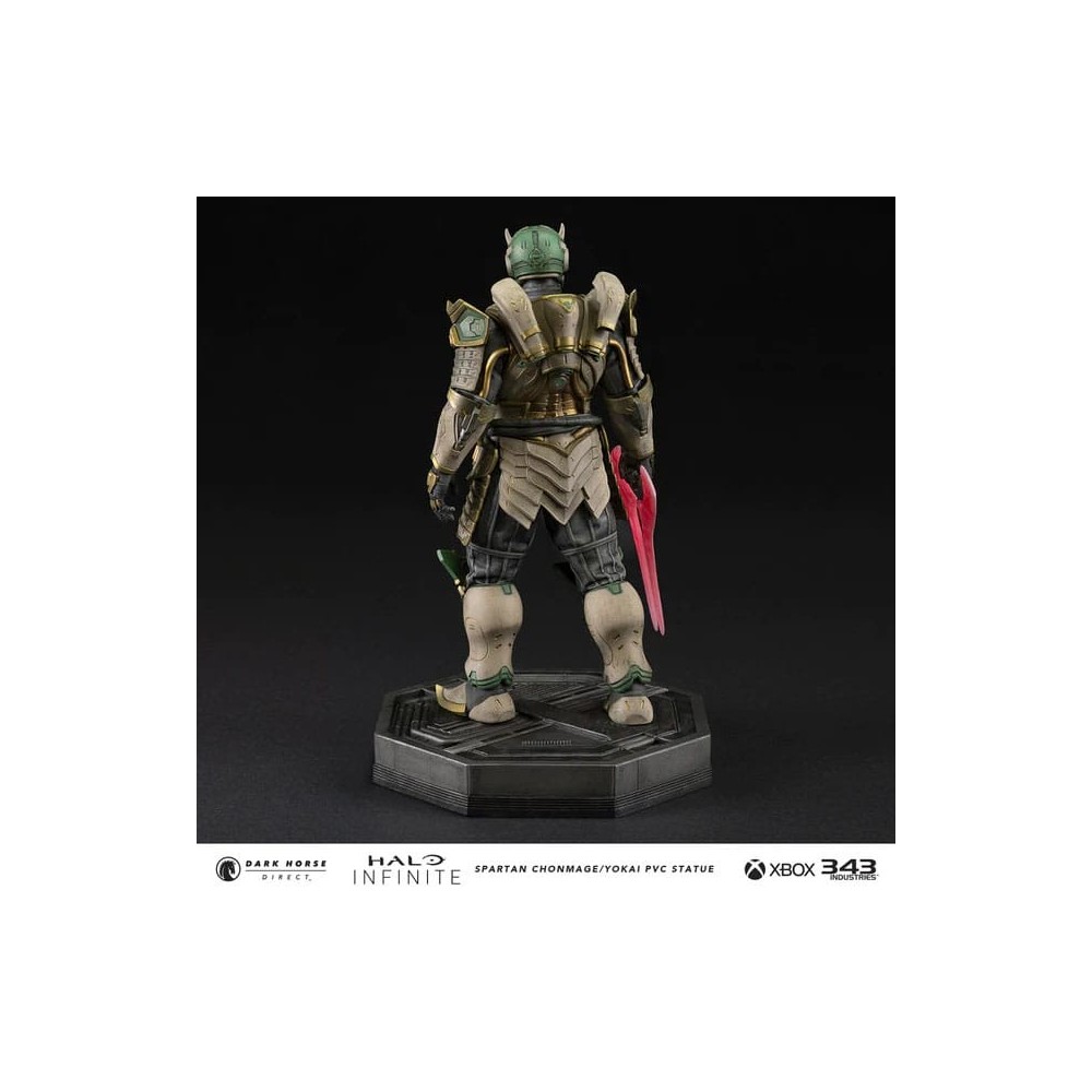 DARK HORSE HALO INFINITE SPARTAN CHONMAGE YOKAI 25CM PVC STATUE FIGURE