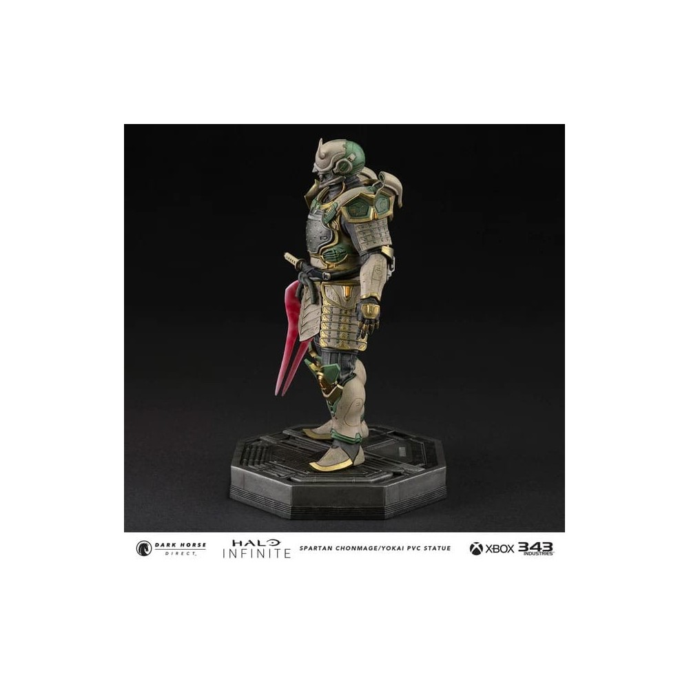 DARK HORSE HALO INFINITE SPARTAN CHONMAGE YOKAI 25CM PVC STATUE FIGURE
