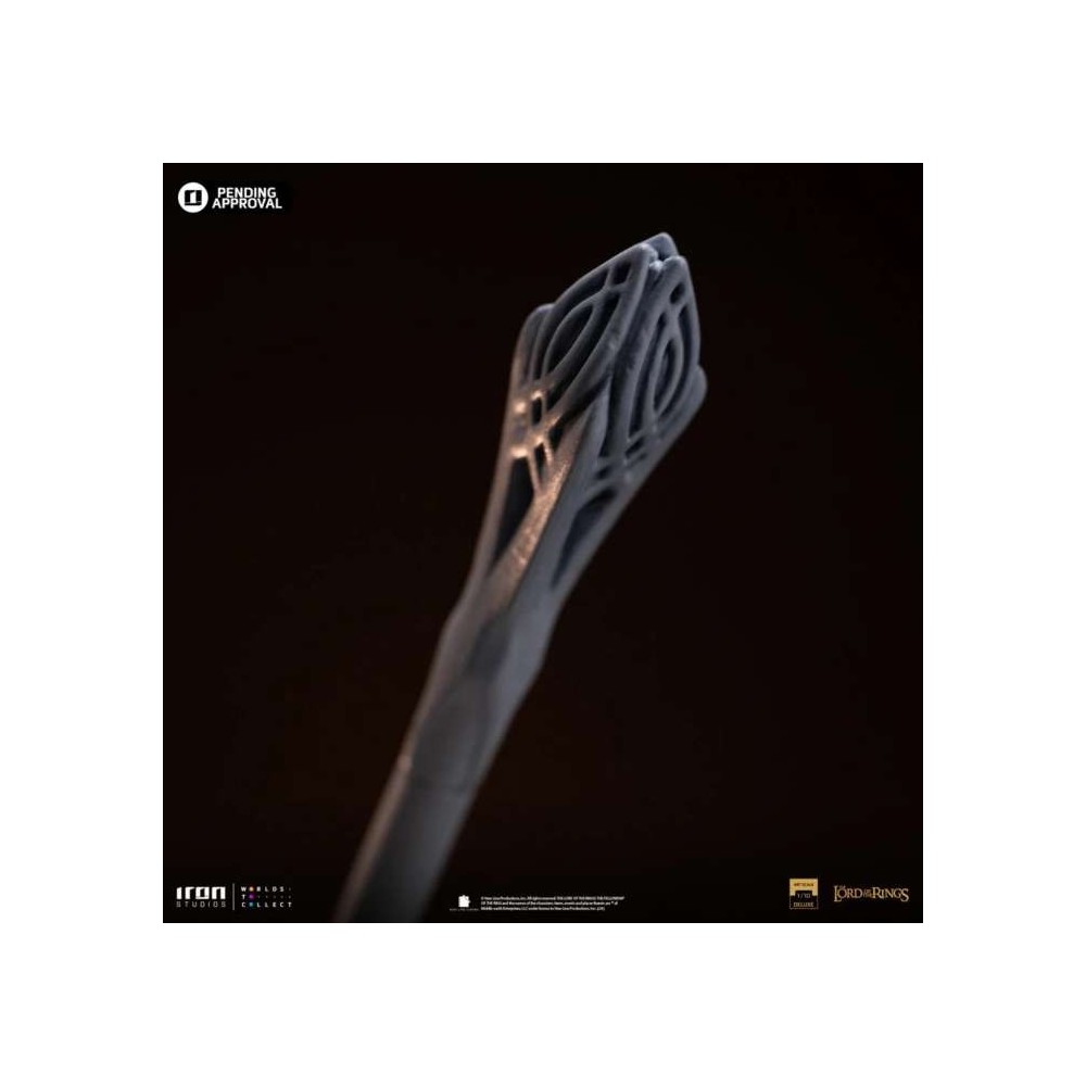 IL SIGNORE DEGLI ANELLI GANDALF THE WHITE ON SHADOWFAX ART SCALE 1/10 STATUA FIGURE IRON STUDIOS
