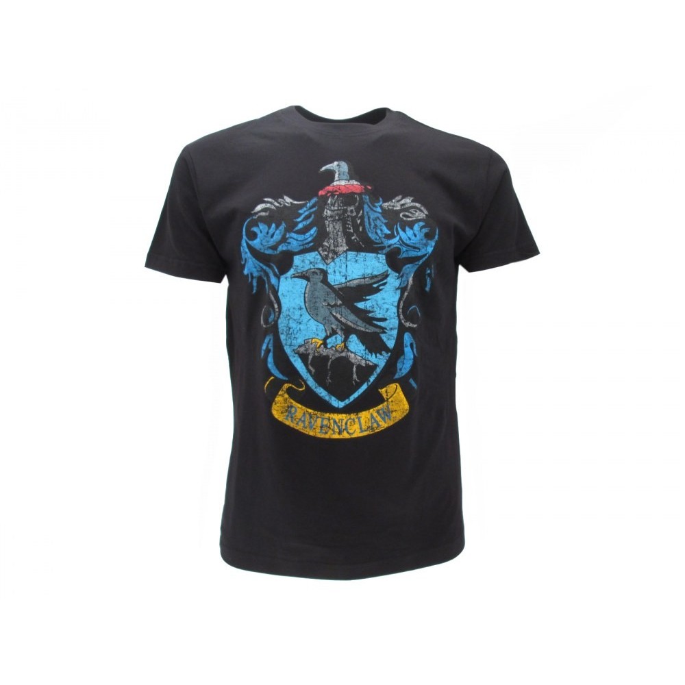 MAGLIA T SHIRT HARRY POTTER RAVENCLAW CORVONERO NERA