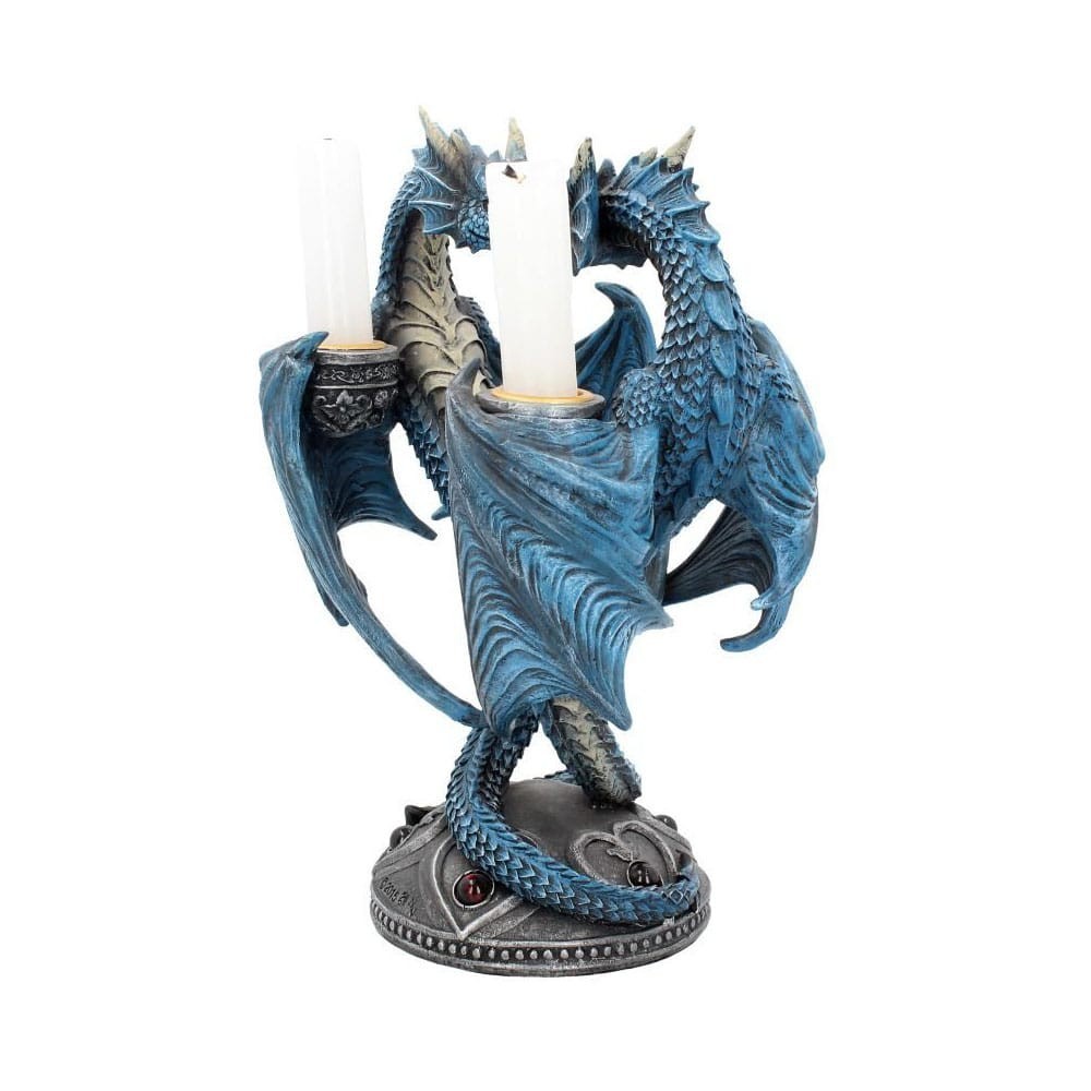 ANNE STOKES DRAGON HEART PORTACANDELE RESIN STATUA FIGURE NEMESIS NOW