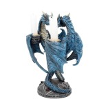ANNE STOKES DRAGON HEART PORTACANDELE RESIN STATUA FIGURE NEMESIS NOW