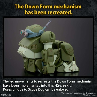 BANDAI HIGH GRADE HG ARMORED TROOPER VOTOMS ATM-09-ST SCOPEDOG MODEL KIT ACTION FIGURE