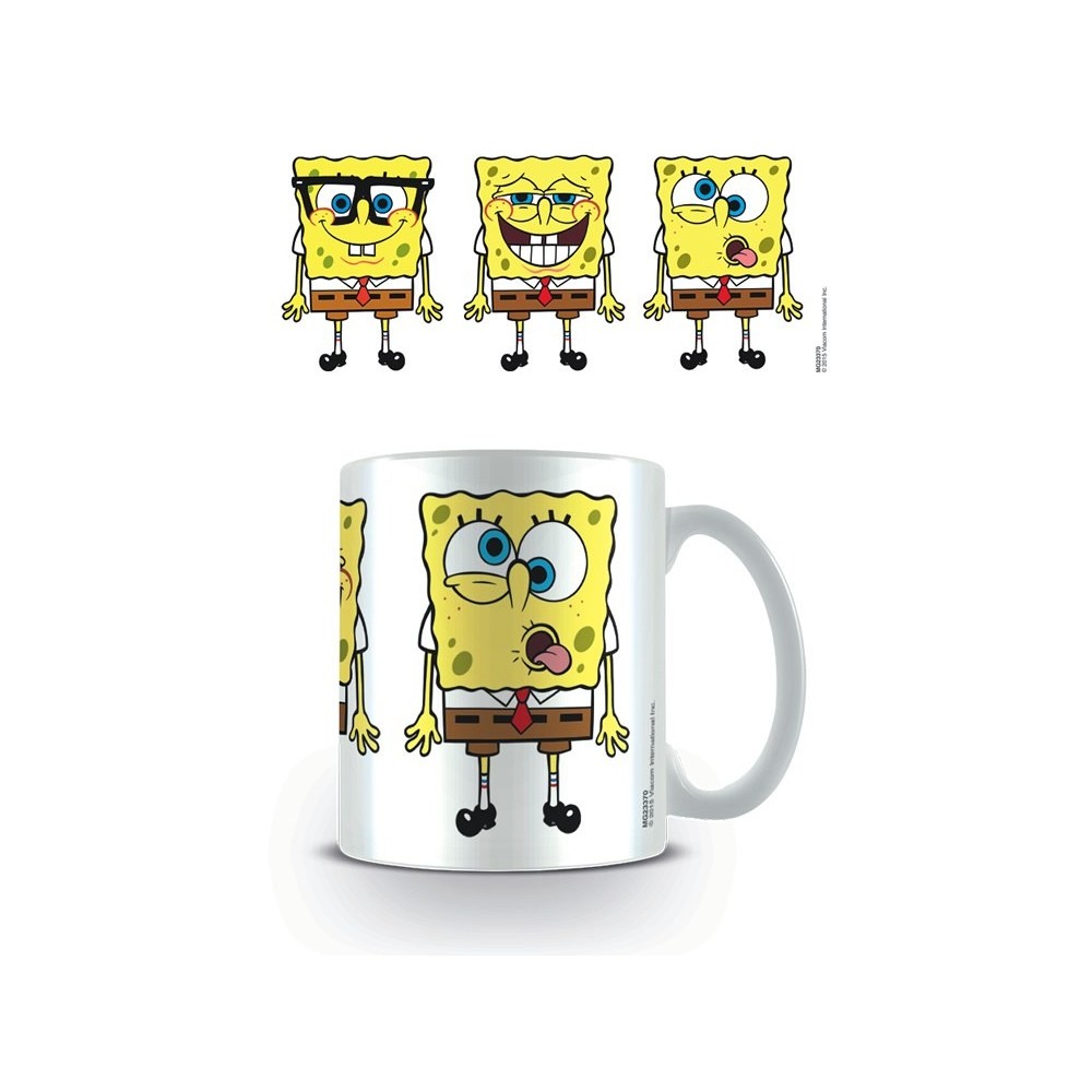 SPONGEBOB FACES MUG TAZZA CERAMICA