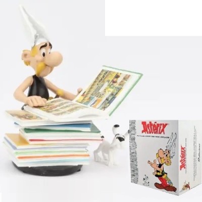 ASTERIX PILE OF COMICS 2ND EDITION RESIN FIGURE 23CM STATUA PLASTOY