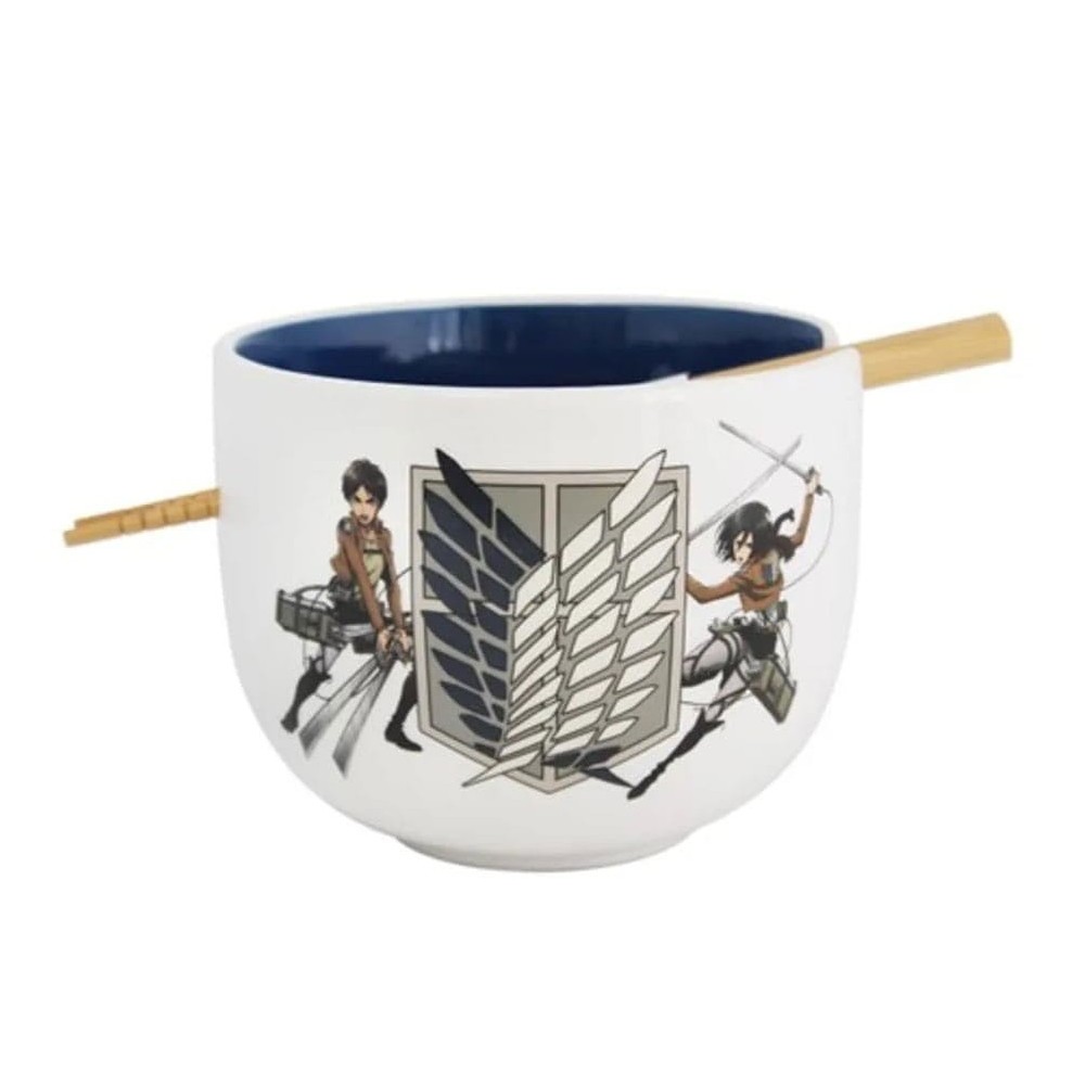 ATTACCO DEI GIGANTI SURVEY CORPS CIOTOLA E BACCHETTE RAMEN BOWL JUST FUNKY