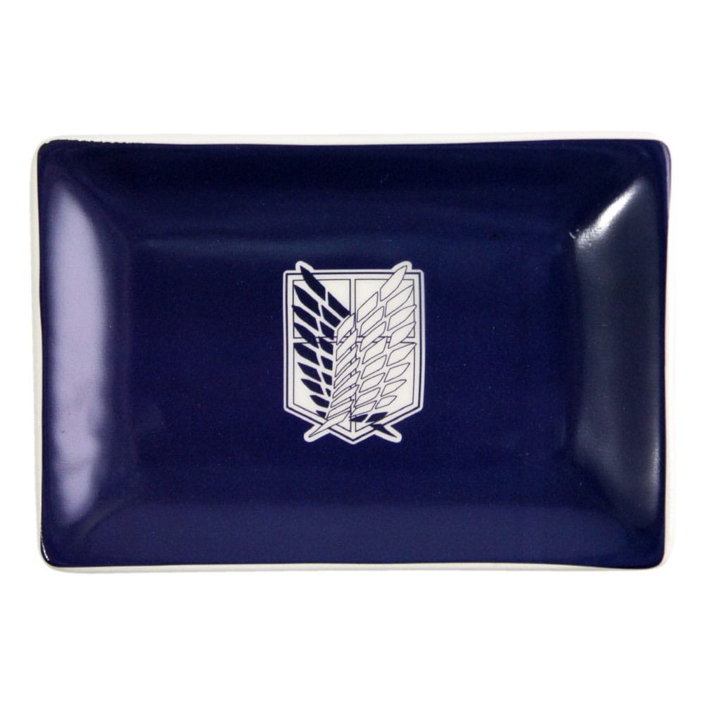 JUST FUNKY ATTACK ON TITAN SURVEY CORPS CERAMIC SUSHI SET WITH CHOPSTICKS