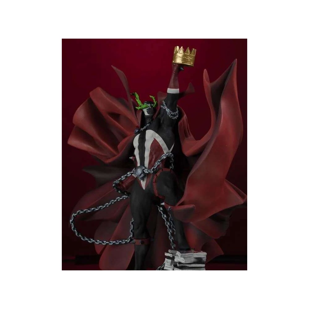 MC FARLANE SPAWN 301 BLACK WHITE AND RED ALL OVER RESIN STATUE FIGURE