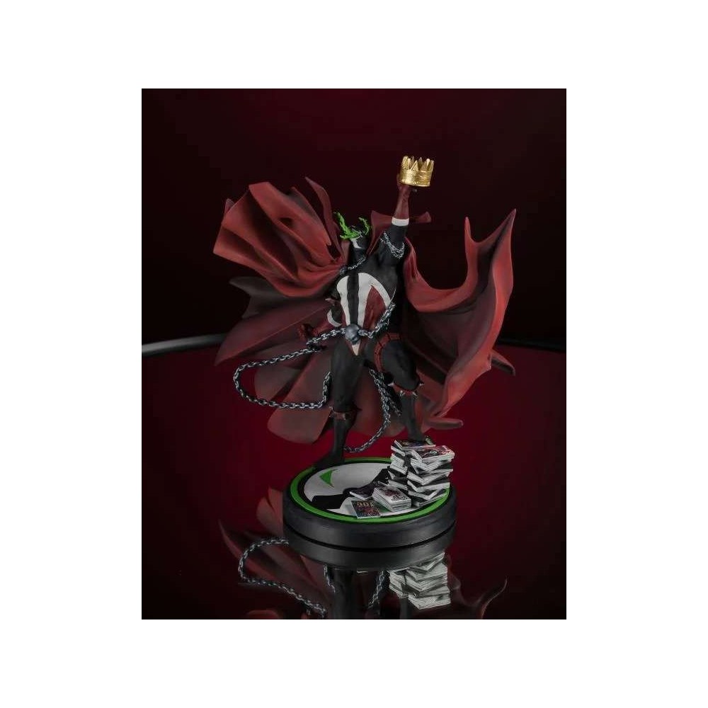 MC FARLANE SPAWN 301 BLACK WHITE AND RED ALL OVER RESIN STATUE FIGURE