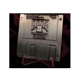 FANATTIK DOOM II COMMEMORATIVE FLOPPY DISC ANTIQUE SILVER EDITION REPLICA