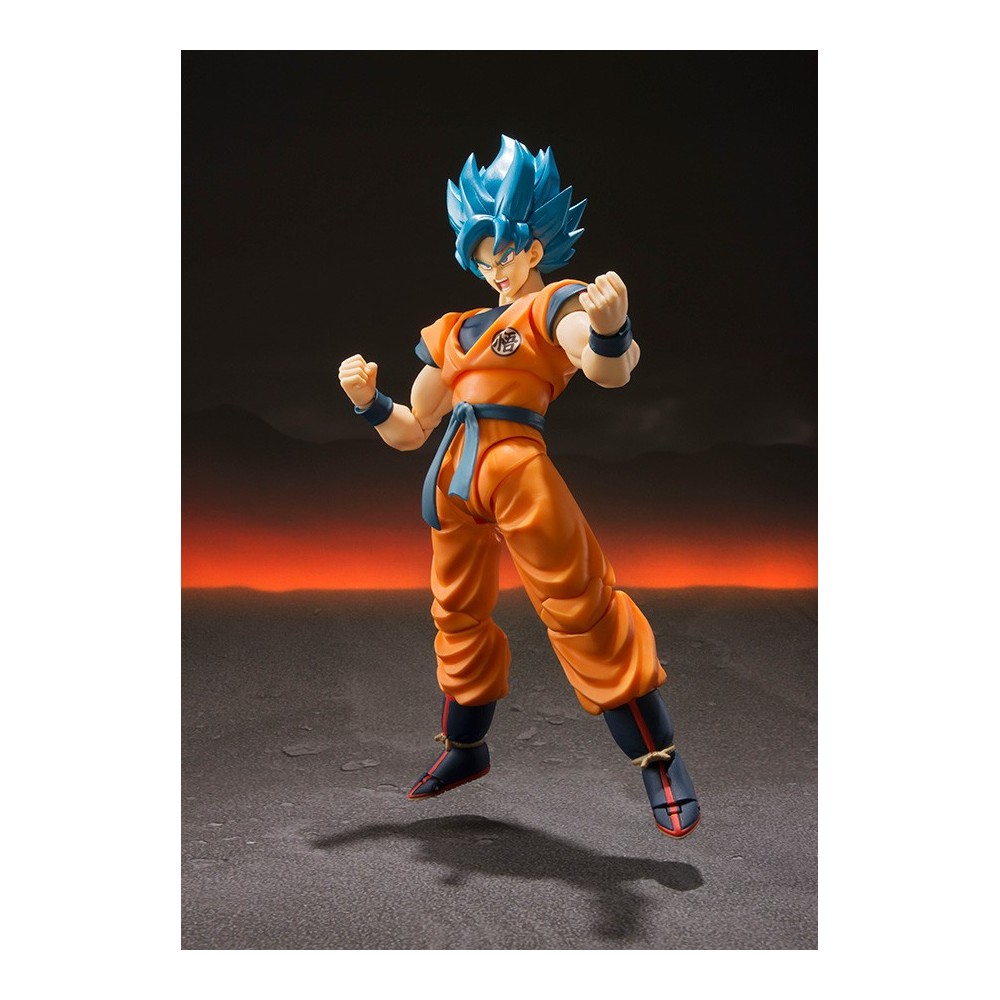 BANDAI DRAGON BALL SUPER SAIYAN GOD SS GOKU S.H. FIGUARTS ACTION FIGURE