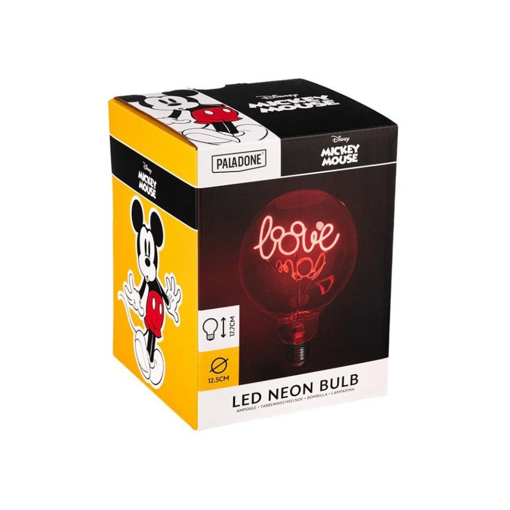 DISNEY MICKEY MOUSE LED NEON BULB LAMPADINA PALADONE PRODUCTS