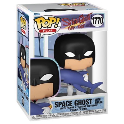 FUNKO FUNKO POP! PLUS SPACE GHOST COAST TO COAST - SPACE GHOST WITH SHARK FIGURE