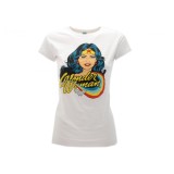 MAGLIA T SHIRT DONNA WONDER WOMAN BIANCA