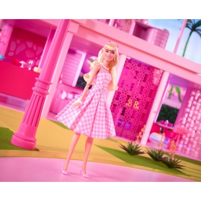 MATTEL BARBIE THE MOVIE BARBIE IN PINK GINGHAM DRESS DOLL ACTION FIGURE