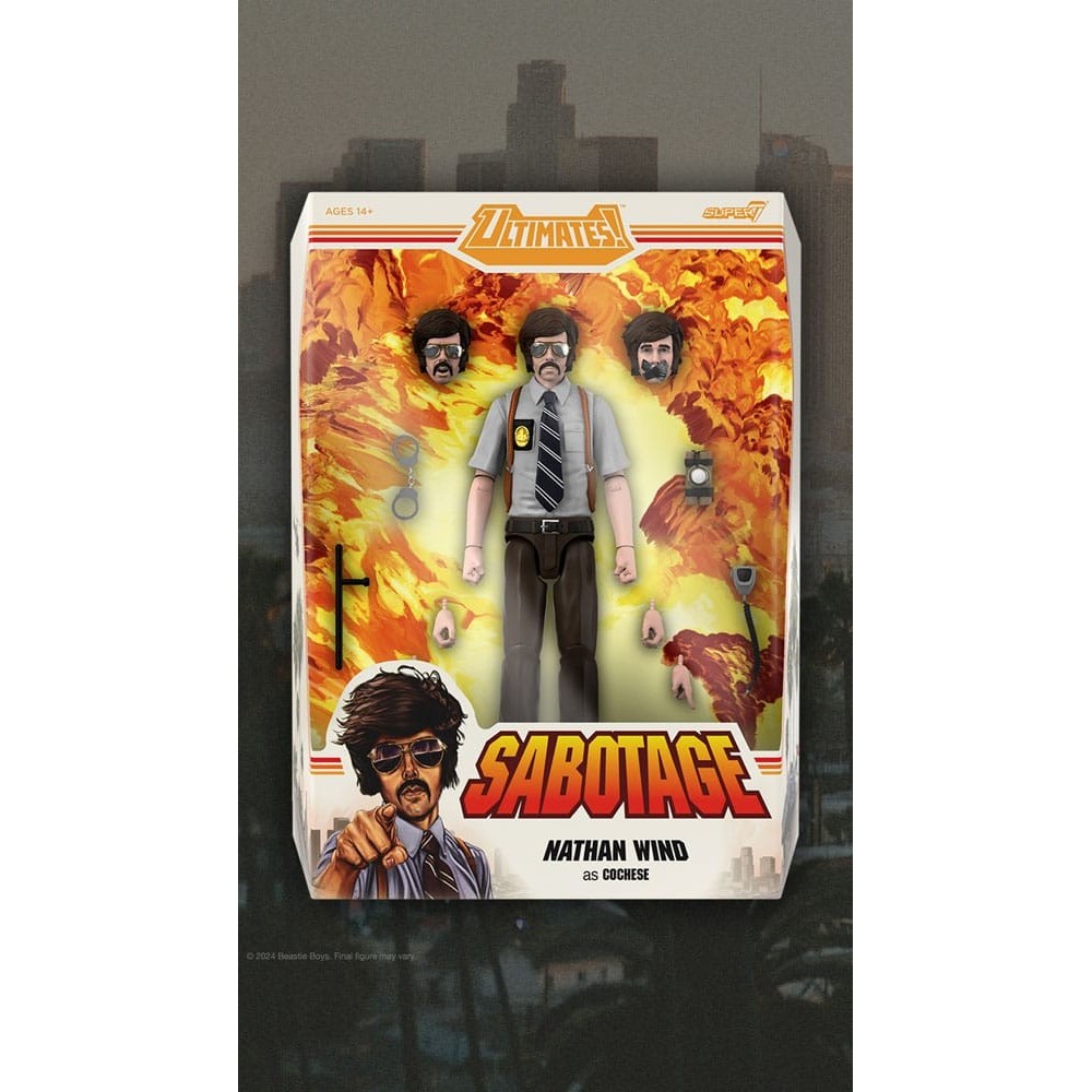 SUPER7 BEASTIE BOYS' SABOTAGE ULTIMATES NATHAN WIND AS COCHESE ACTION FIGURE