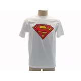 MAGLIA T SHIRT SUPERMAN LOGO BIANCA